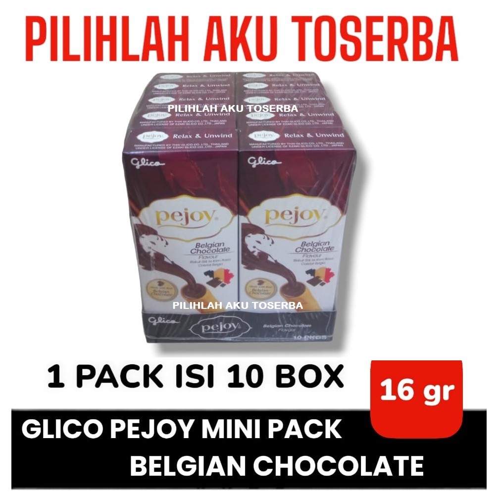 

Glico Pocky MINI PACK PEJOY BELGIAN CHOCOLATE / COKELAT - ( HARGA PER 10 BOX )