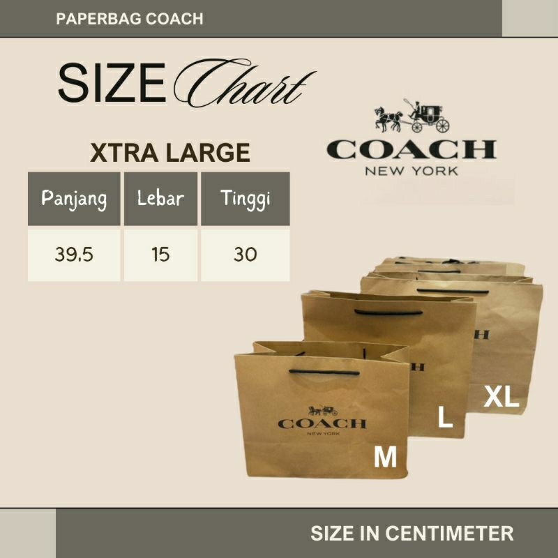 

Paper Bag COC Ukuran Xtra Large XL Kertas Paper Bag Coklat
