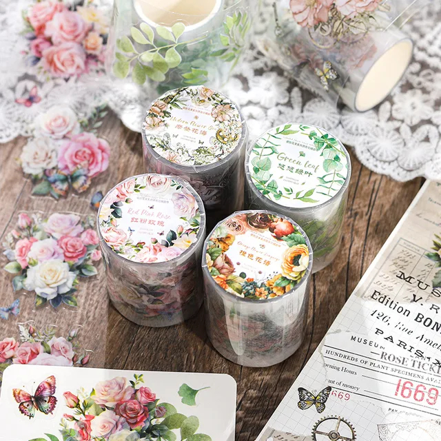 

2M/Roll Tape Colourful Flower Bouquet Series Shaped Flower