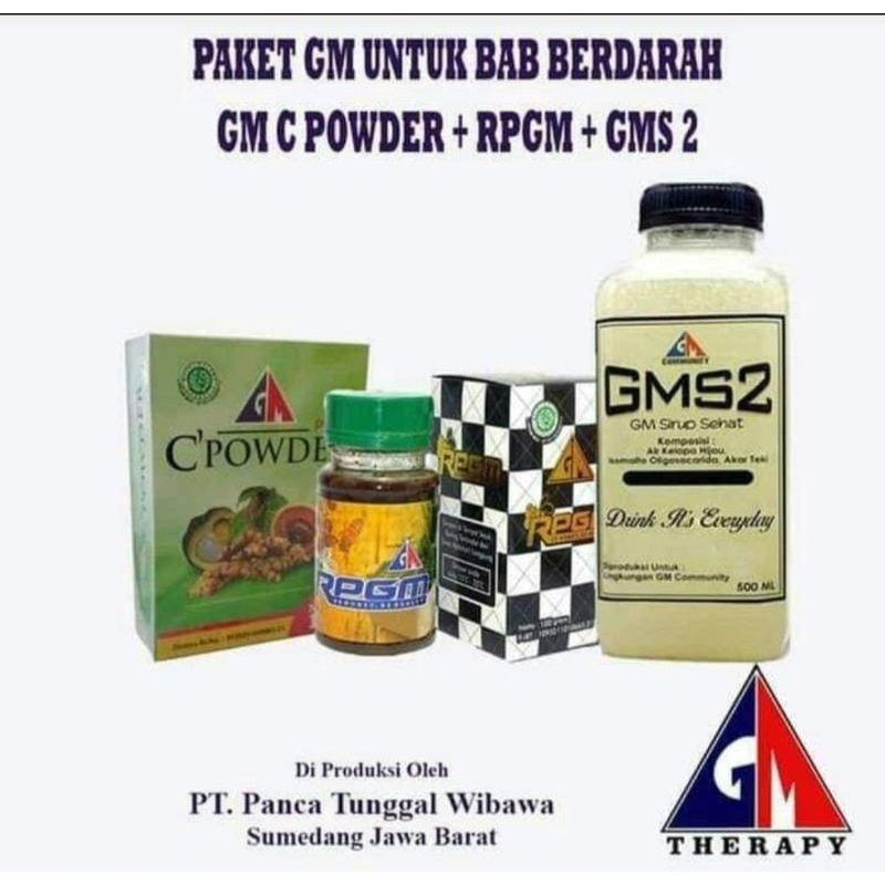 Herbal kabuyutan paket herbal BAB berdarah C powder madu RPGM GMS2