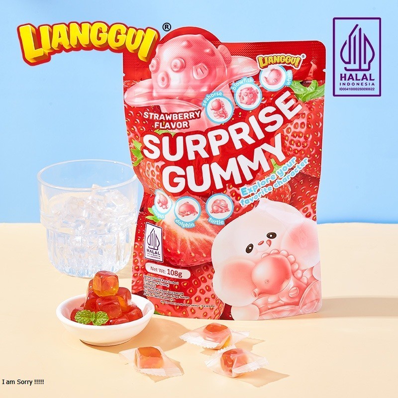 

[latiao store ] [HALAL] LIANGGUI Suprise Candy 3 Varian Rasa | Permen Buah Rasa ( Mangga , Anggur dan Strawberry )