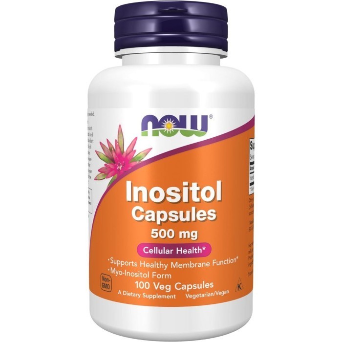 NOW INOSITOL CAPSULES 500 mg 100 Veg Capsules