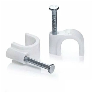 KLEM KABEL LISTRIK NO 6 7 8 9 12 14 PAKU KLIP PAKU BETON BESI BAJA 35 PCS - DX CLIP 606