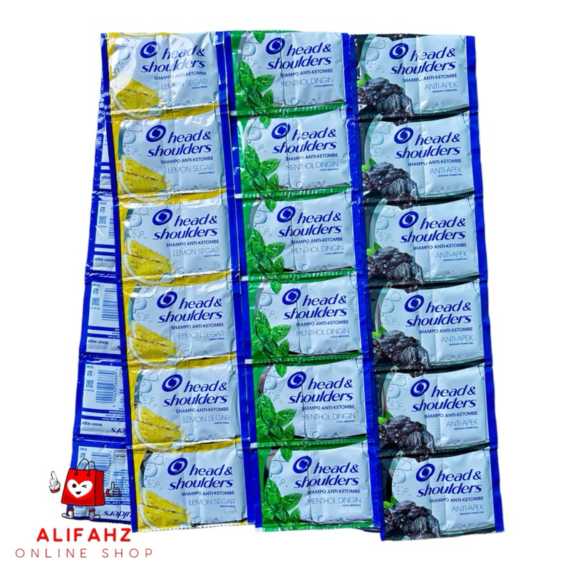Head And Shoulders shampo sachet renteng (isi 12 sachet)