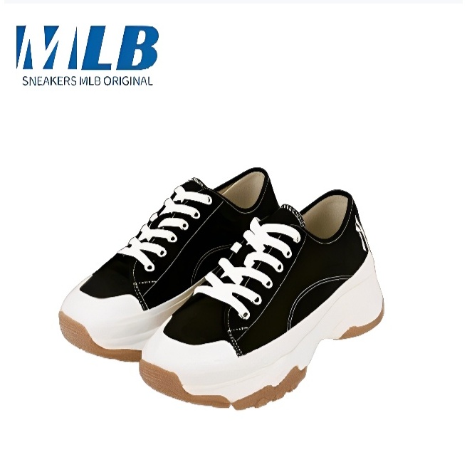 Sepatu MLB Chunky Low NY Yankees Black / MLB Original