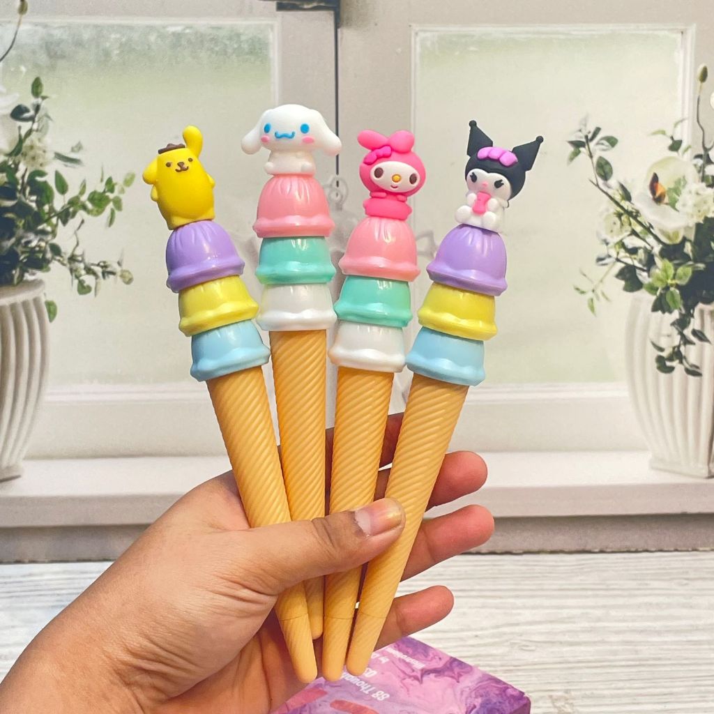 

BOLPEN PENA PULPEN GEL ICE CREAM CONE SANRIO PGK-1431 TINTA HITAM PULPEN ICE CREAM CONE / ALAT TULIS SEKOLAH KANTOR MURAH BISA COD ( TINTA DI JAMIN NYATA )