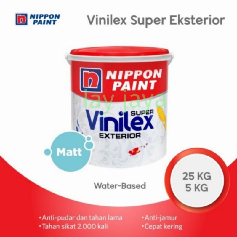 Cat Tembok Exterior Vinilex Super Exterior 2118A Army Green