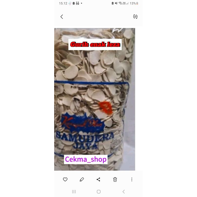 

Krupuk Samudra Biru rasa ikan 1 kg