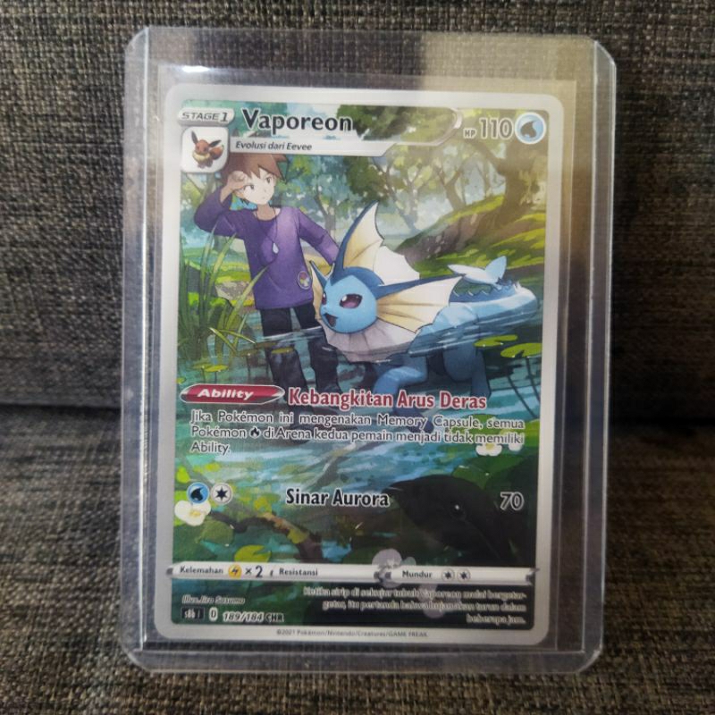 Pokemon TCG Indonesia Vaporeon s8b 189/184 CHR original