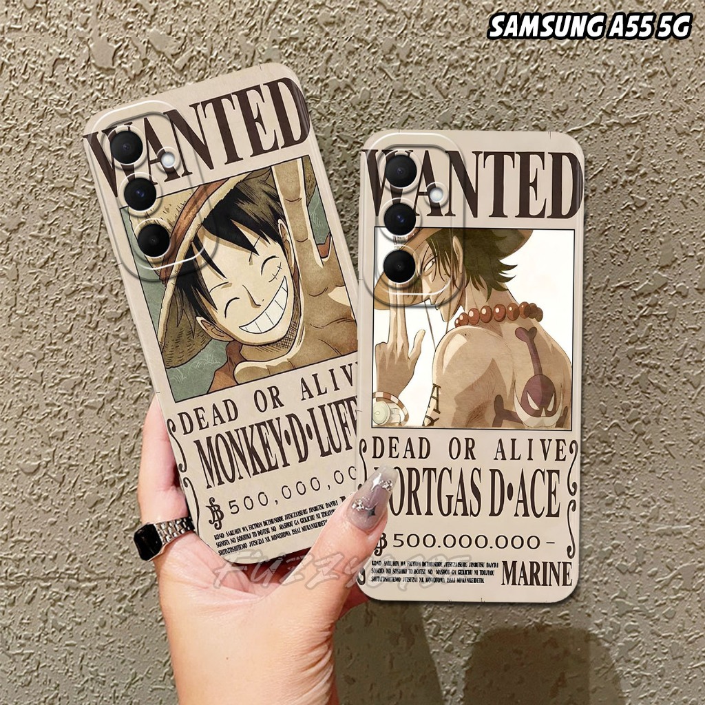 Softcase Hp SAMSUNG A55 5G - A51 A52 A52S A53 A54 5G Case Hp Terbaru 2024 Motif One Piece 02 - Fuzzy