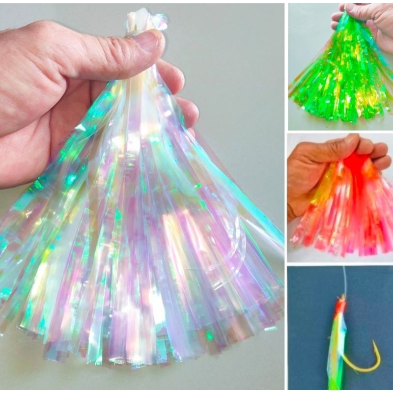 Plastik Sabiki /  Skirt Berlian / Stiker Glow In The Dark / Umpan Siap Pakai /Bulu Mutiara Umpan Pan