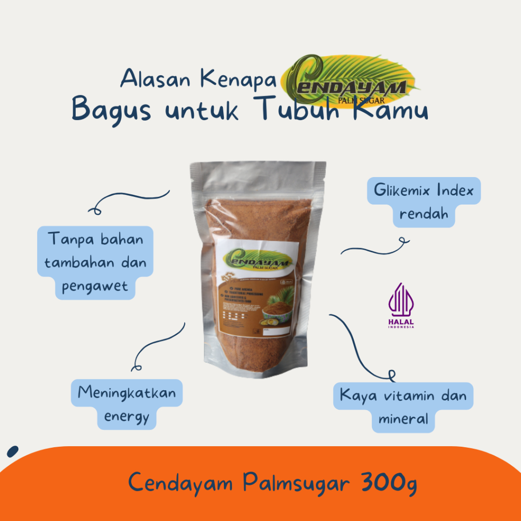 

GULA SEMUT AREN CENDAYAM PALM SUGAR 300g