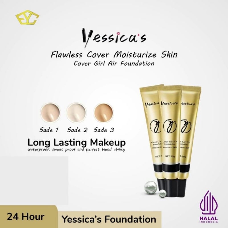 YESSICA WATERPROOF FOUNDATION COVER GILR AIR FOUNDATION YESSICA'S