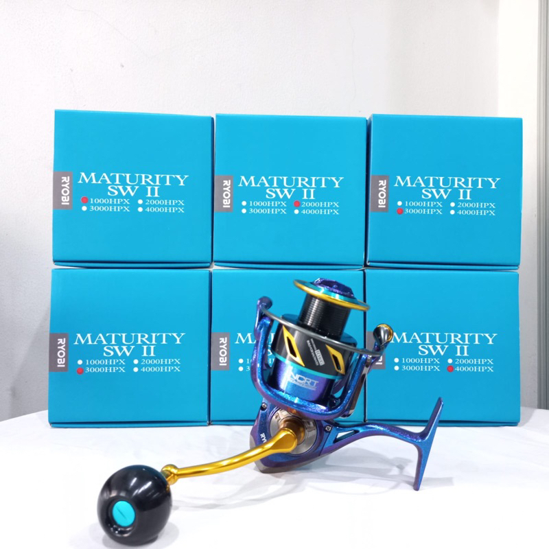 Reel Ryobi MATURITY SW II 1000 2000 3000 4000 HPX Power Handle Blue