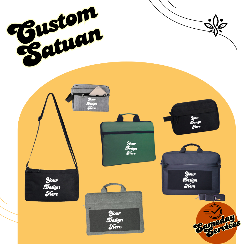 Tas Custom Satuan / Tas Laptop Custom / custom tas - Custom satuan