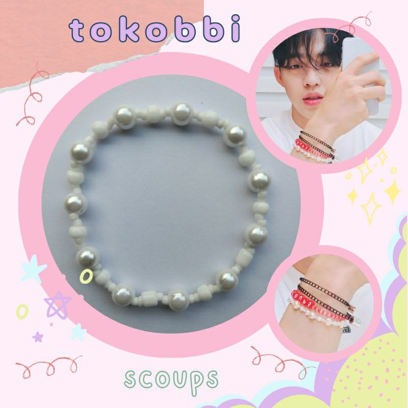 tokobbi | scoups seventeen beads bracelet | gelang manik manik | kpop idol bracelet