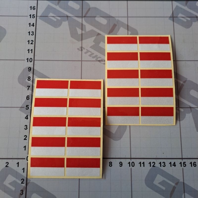 

STICKER CUTTING BENDERA INDONESIA ISI 10PCS MINI