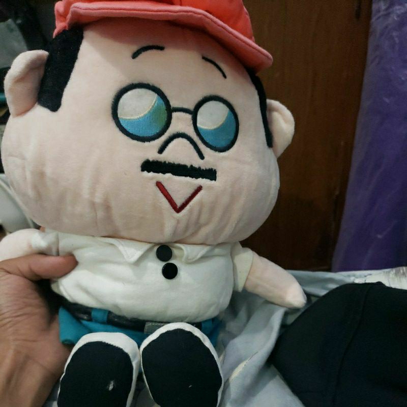 boneka tangan bapak line friends ori
