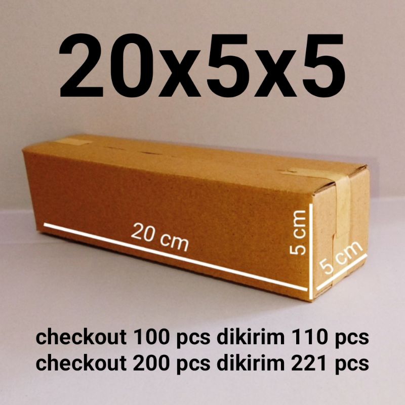

Kardus Packing Karton Box Polos Ukuran 20x5x5