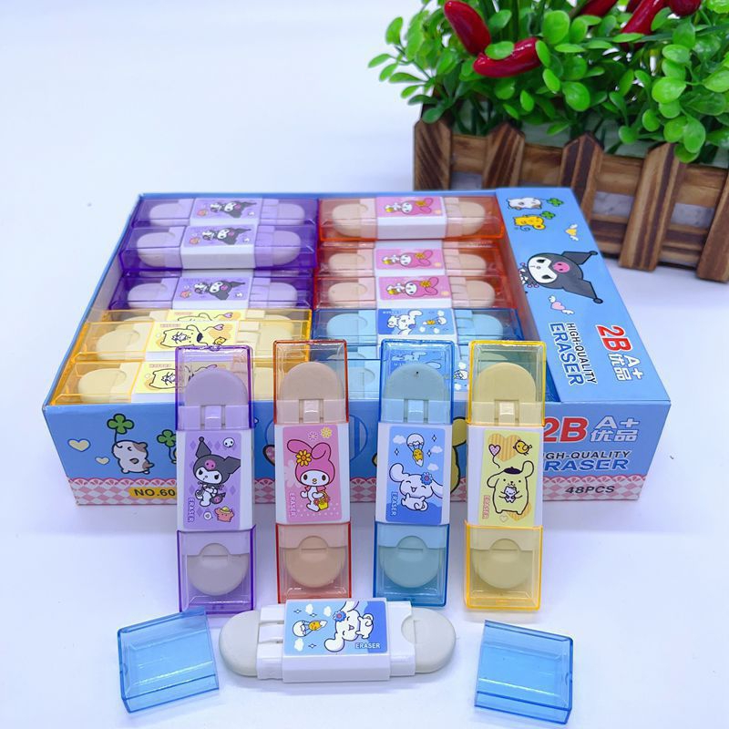 

[PREMIUM] Penghapus 2 Sisi Motif Sanrio High Quality / Penghapus Box Mika Unik
