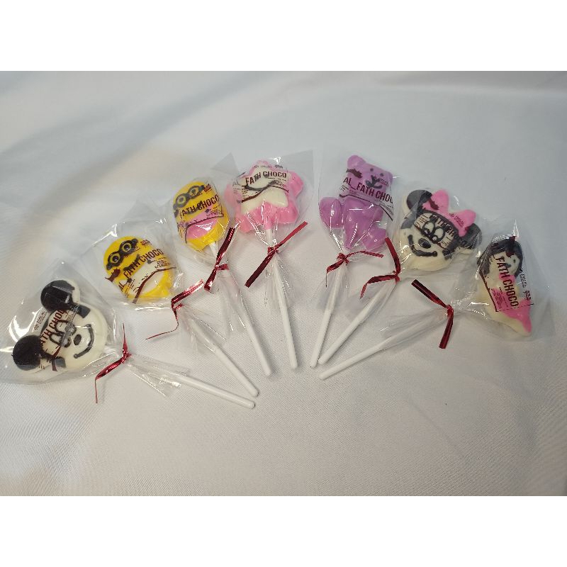

coklat karakter lolipop