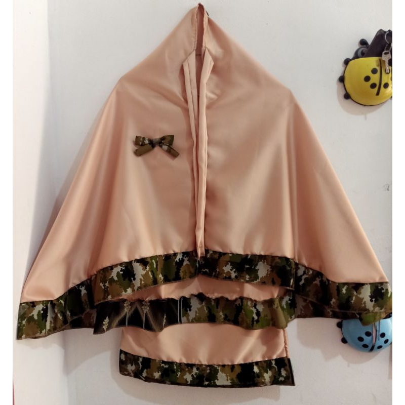mukena anak variasi loreng kostrad ( 1 s/d 8 tahun )