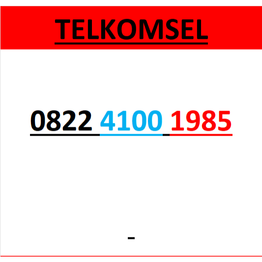 Nomor cantik telkomsel simpati 4g 5g seri tahun 1985 r220