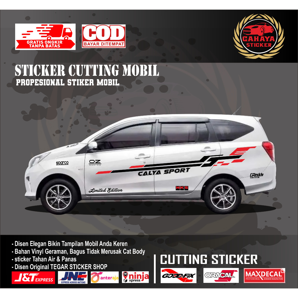 sticker mobil calya sticker mobil toyota calya sticker lis mobil sticker motif variasi body mobil