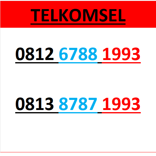 Nomor cantik telkomsel 4G 5G seri tahun 1993 r1000
