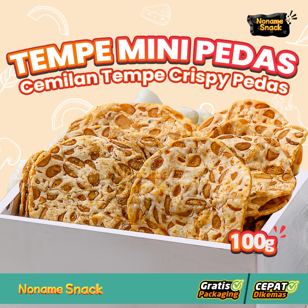 

Noname Snack _Tempe Mini Crispy Pedas 100g