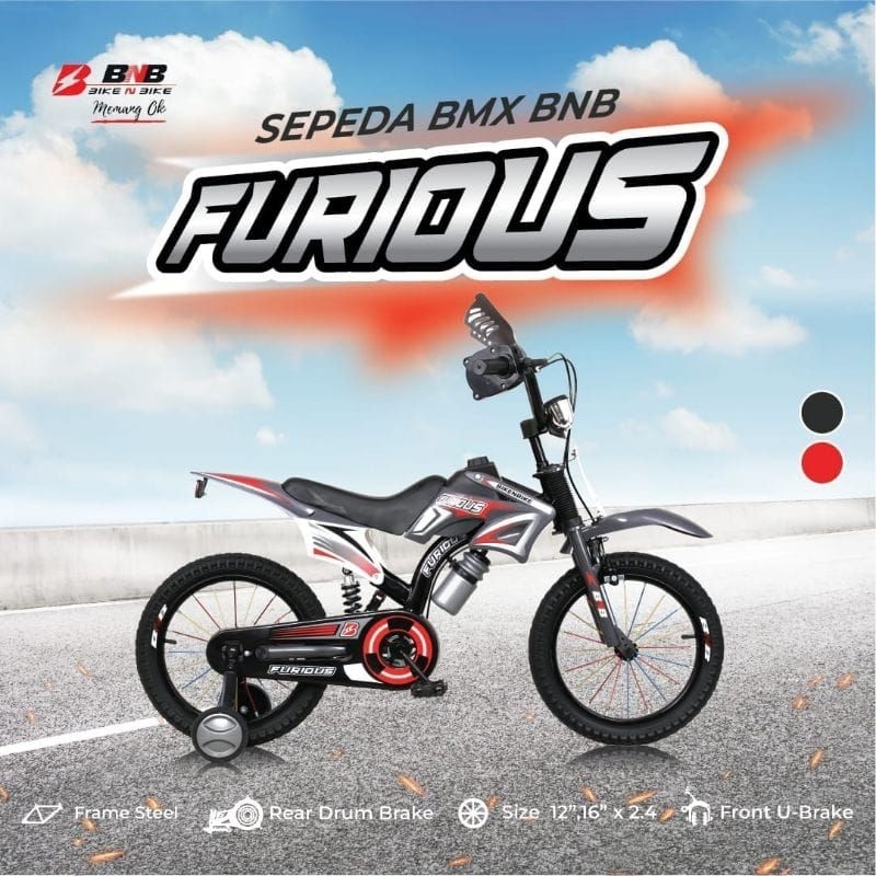 Sepeda BMX trail 12 inchi sepeda anak BNB furious trail 12"