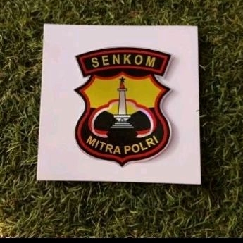Stiker Hologram Laminasi Glossy Logo SENKOM MITRA POLRI