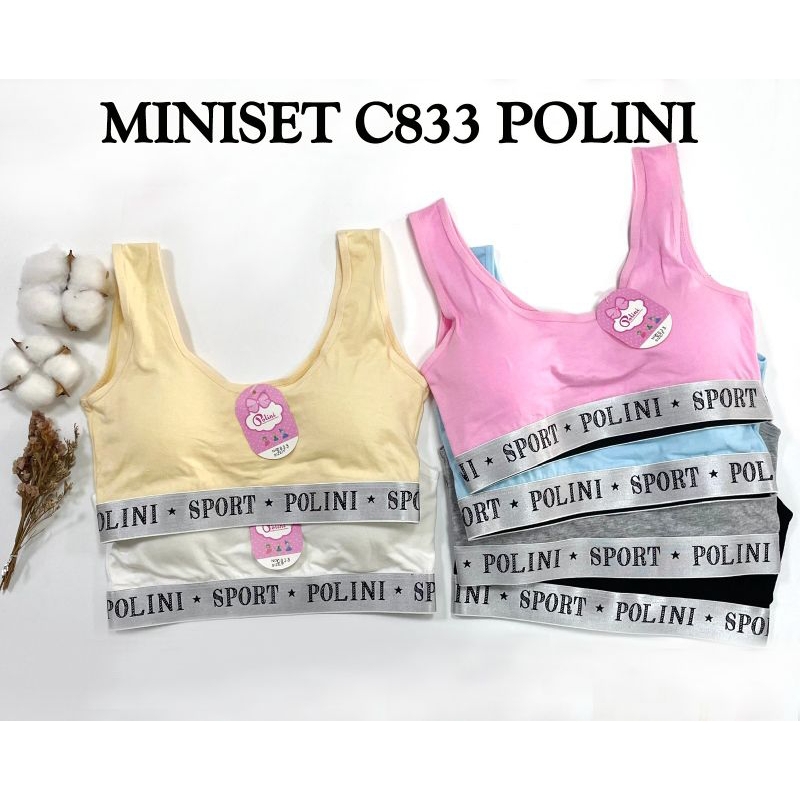 POLINI Miniset Busa Anak Remaja | Miniset Busa Remaja | Bra Remaja Miniset Busa Bahan Lembut | Pakai