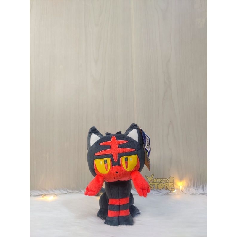 Boneka Pokemon Sitting Litten - Tomy Pokemon