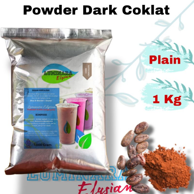

POWDER MINUMAN RASA DARK COKLAT - GOLD GRADE - PLAIN (tanpa gula)
