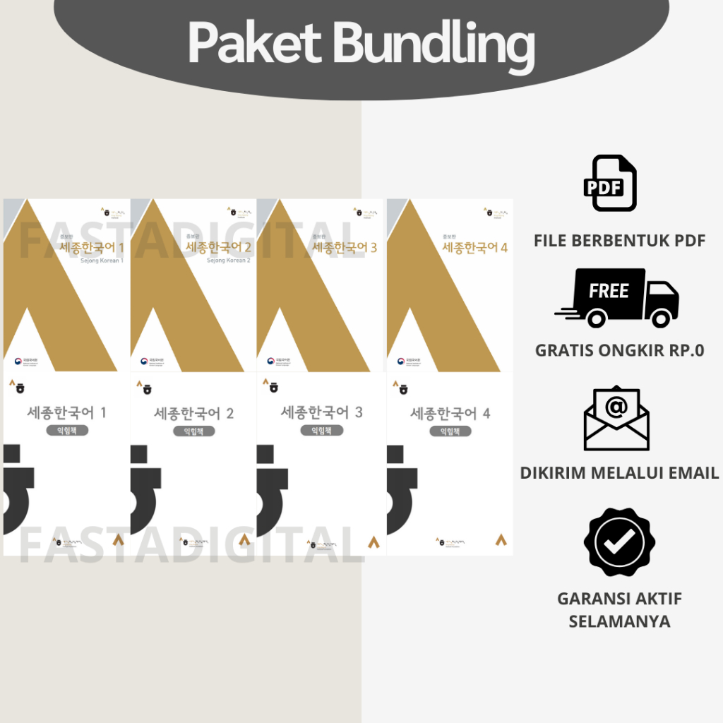 

Bundling Sejong Korean Texbook & Workbook + Audio - Belajar Bahasa Korea