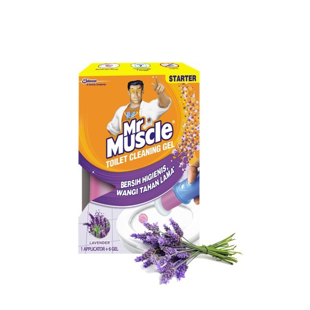 Mr Muscle Pembersih dan Pengharum Toilet Gel Starter Pack