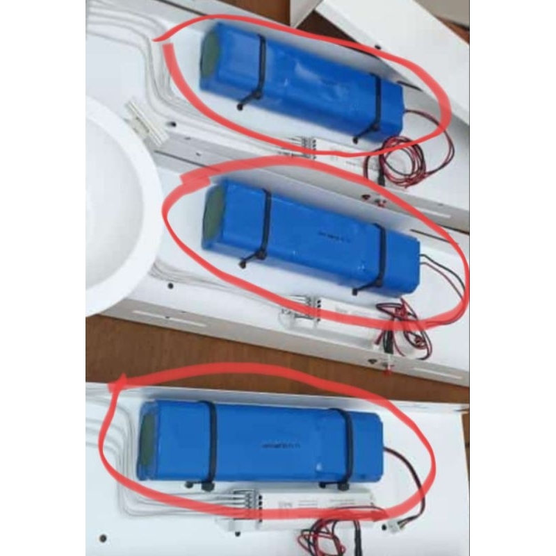 baterai lampu emergency 12volt 15ah new