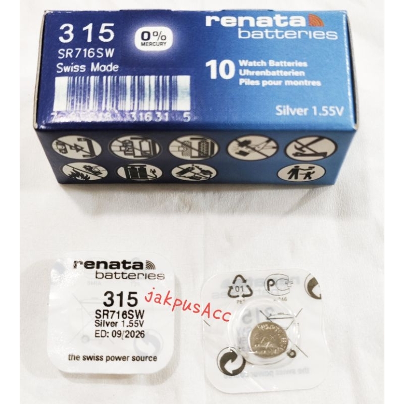 Batre jam tangan Renata 716 Original