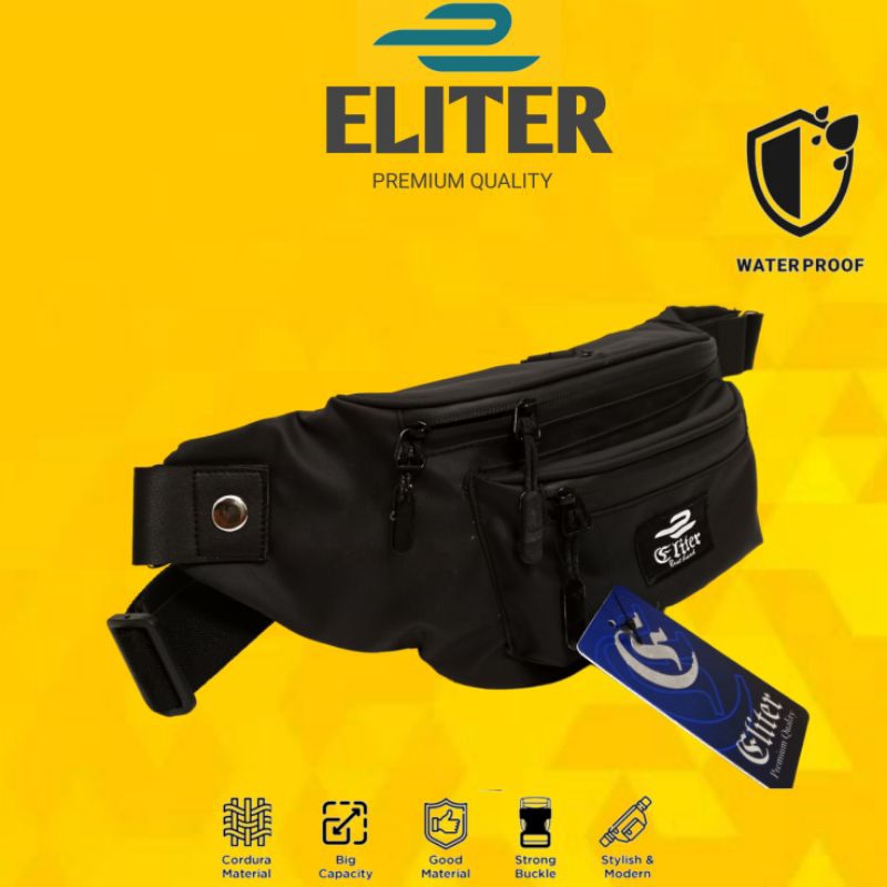 ELITER ATTA Waistbag || Tas selempang anti air pria dan wanita, tas pinggang, tas cowok, tas slingba