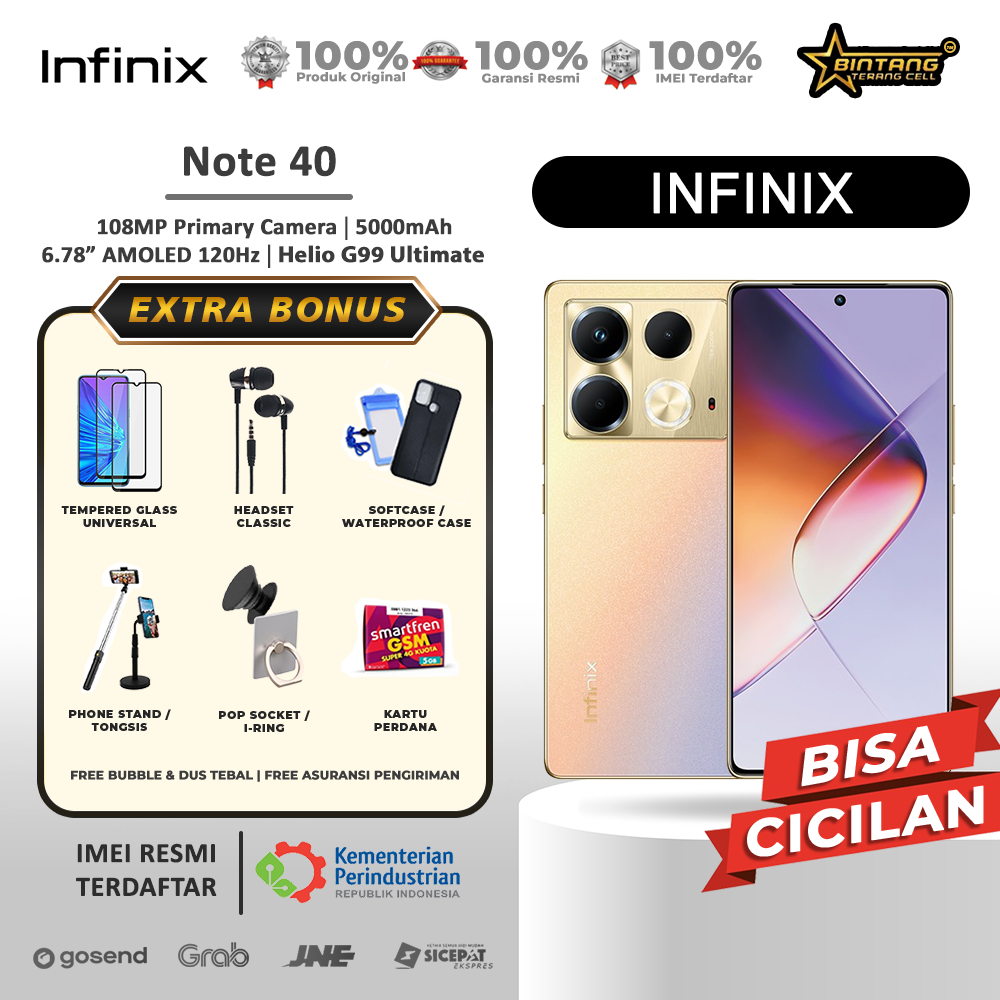 Handphone Infinix Note 40 RAM 8/256GB Garansi Resmi