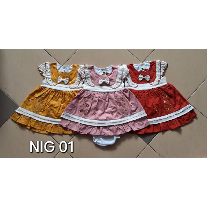 DRESS BABY TOMATO USIA NEWBORN SAMPAI 7BULAN
