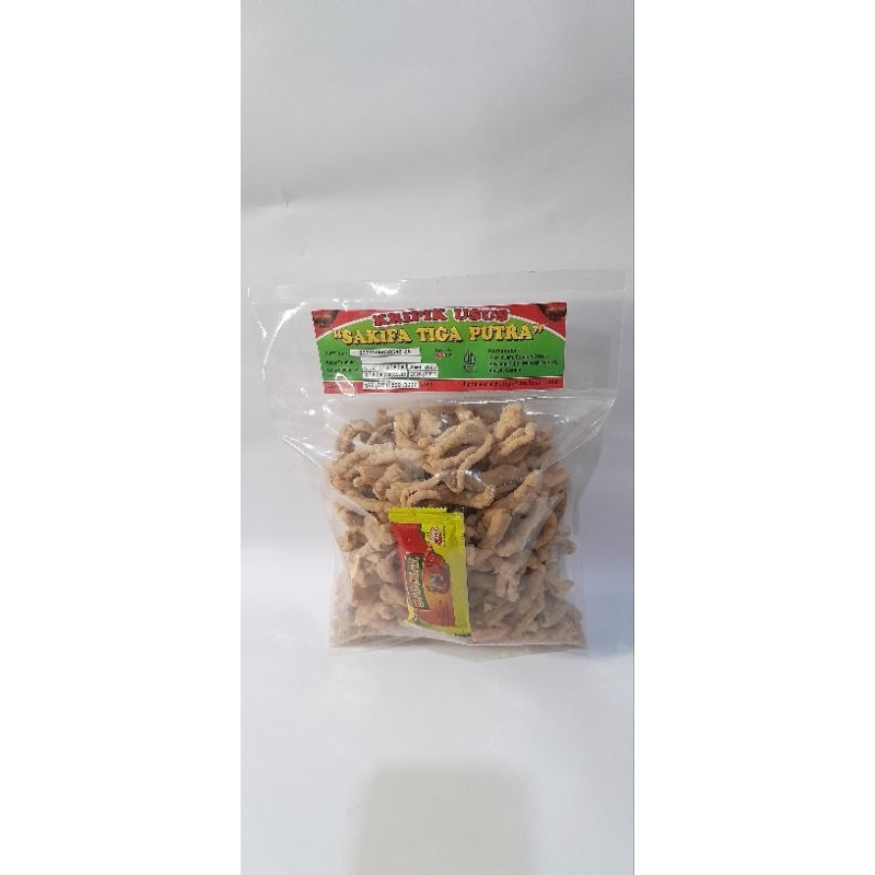 

Kripik Usus Ayam Kemasan 250gr, Krupuk Usus, Usus Krispi, Usus Crispy, Kripik Usus Original