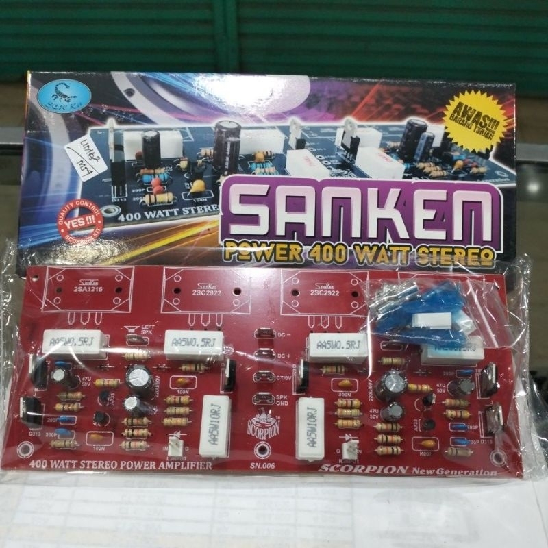 kit drv power 400watt stereo/transistor sanken