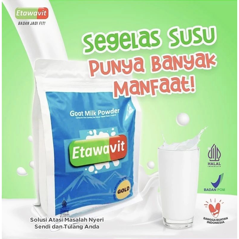 

Susu Kambing ETAWAVIT 1000 gram-kesehatan tulang-Pertumbuhan