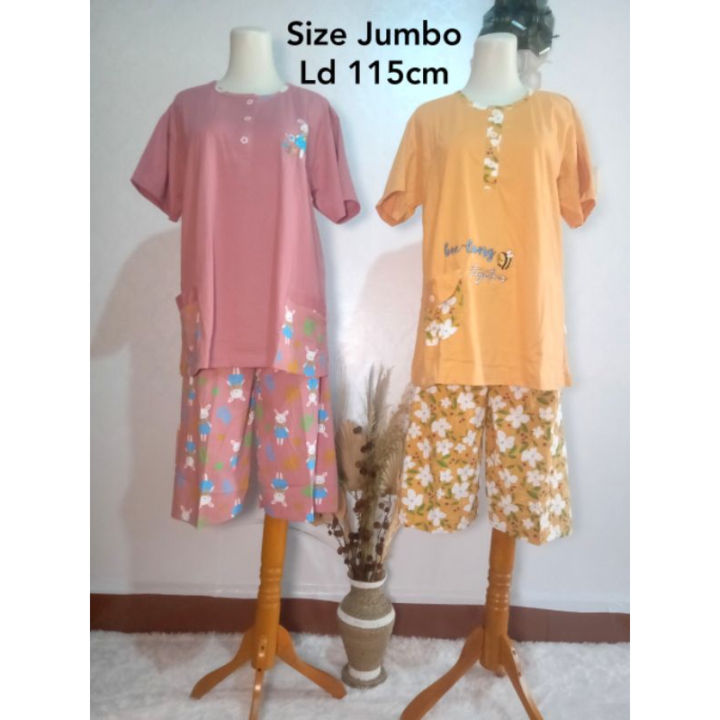 [LORITA BY SOFIE Jumbo] Baju tidur Jumbo Setelan baju tidur babydoll pendek Lorita by Sofie