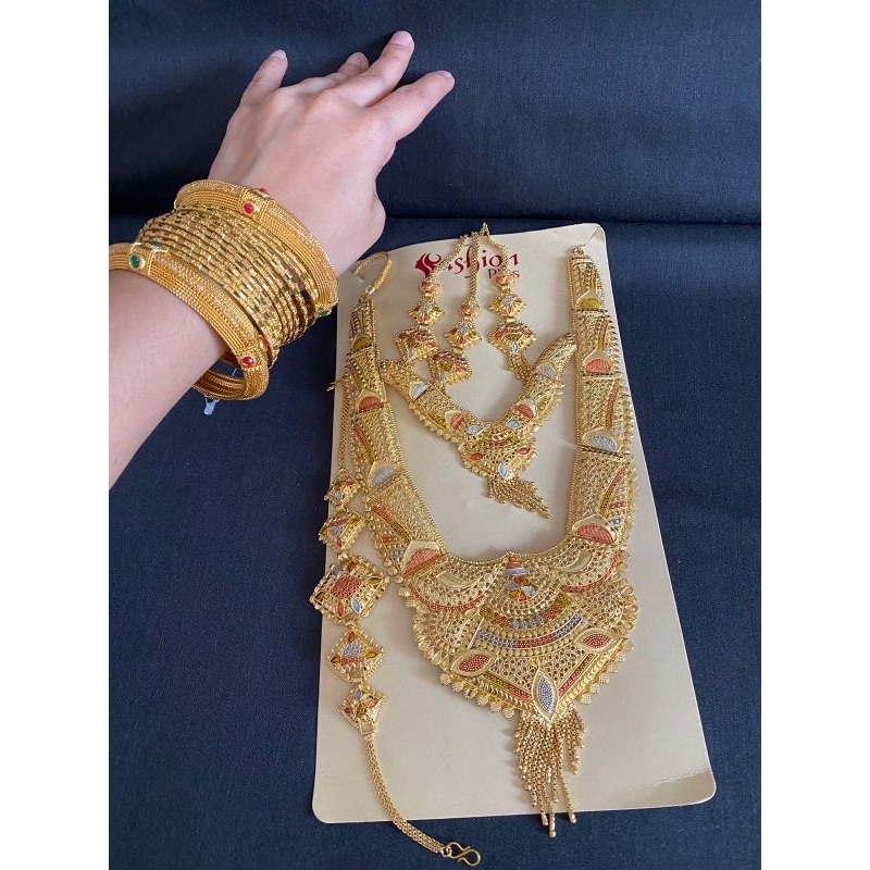 kalung bridal dubai emas /kalung Dubai/ kalung panjang emas/ kalung jodha akbar / accessories india/