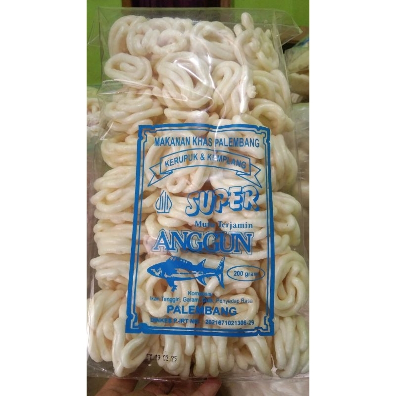 

Kerupuk Kemplang Keriting/Mie 200gram Makanan Khas Palembang - Snack