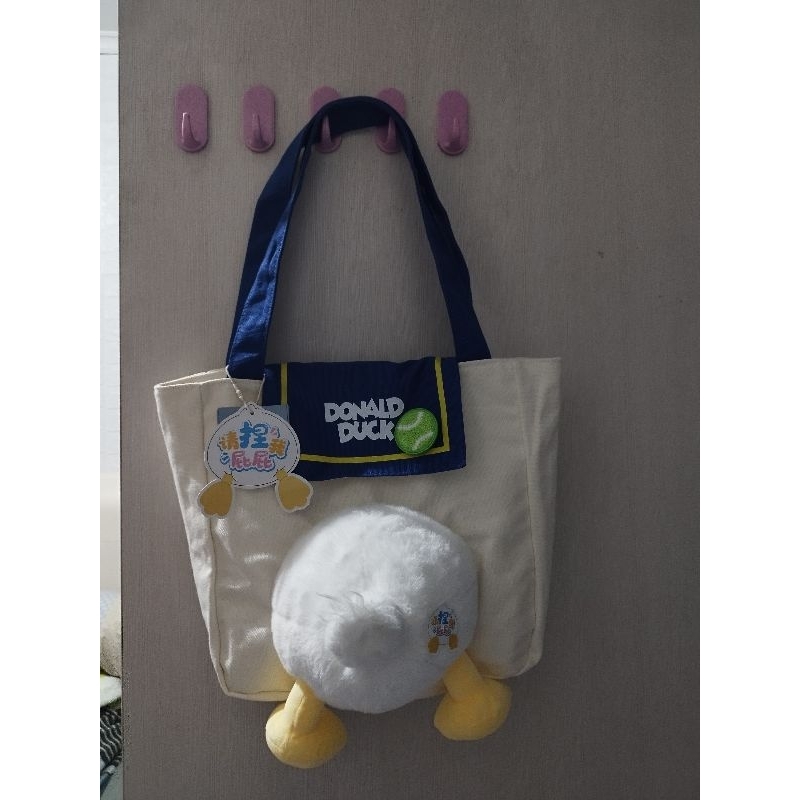 Official Oh Some Donald Duck Canvas Bag Totebag /Official KKV Oh Some Disney Chip N Dale Stitch Khak