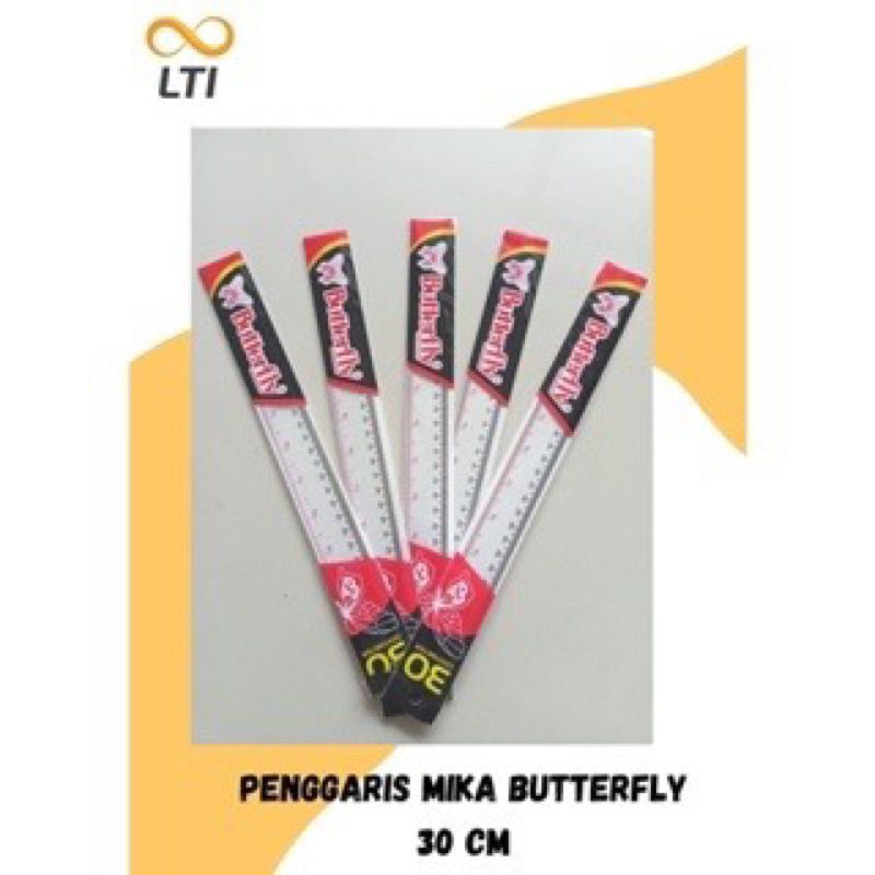 

penggaris butterfly 30 cm eceran